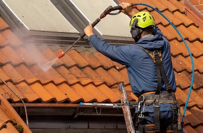Démoussage et hydrofuge de toiture à Ambres